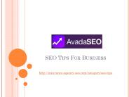 SEO Tips For Business