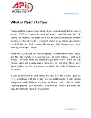 What is Plasma Cutter?