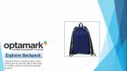 Custom Magellan Explorer Backpack - Optamark