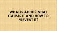 What Is ADHD? What Causes It And How To Prevent It? PowerPoint PPT Presentation