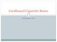 Empty cigarette boxes PowerPoint PPT Presentation