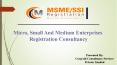 MSME / SSI / Udyog aadhar registration in India PowerPoint PPT Presentation