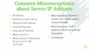 Common Misconceptions about Server IP Address