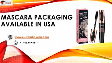 Mascara packaging Material in Texas,USA
