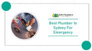 Best Plumber In Sydney For Emergency