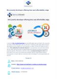 Hire joomla developer offering time and affordability edge PowerPoint PPT Presentation