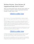 ReVision Reviews - Does Revision 20 Supplement Really PowerPoint PPT Presentation