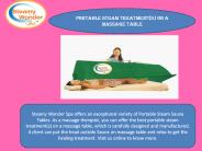Portable Steam Treatment(s) on a Massage Table