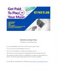 Make Money Listening To Music PowerPoint PPT Presentation