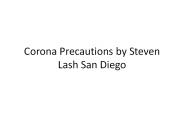 Steven lash San Diego Shared Covid Precautions