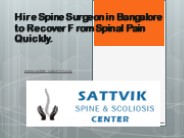 Best spine surgeon in india
