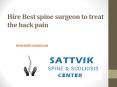 Best spine surgeon in india (1) PowerPoint PPT Presentation