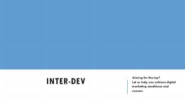 Inter-Dev Seo Company