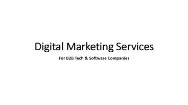 Digital marketing Services - Inter-Dev