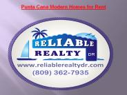 Punta Cana Modern Homes for Rent