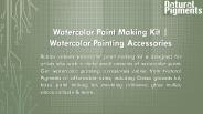 Watercolor Paint Making Kit | Watercolor Painting Accessories