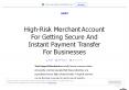 High-Risk Merchant Account PowerPoint PPT Presentation