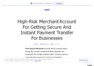 High-Risk Merchant Account