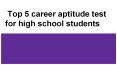 Top 5 Career Test for High School Students PowerPoint PPT Presentation