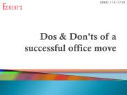 Dos & Don'ts of a successful office move