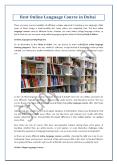 Best Online Language Course in Dubai