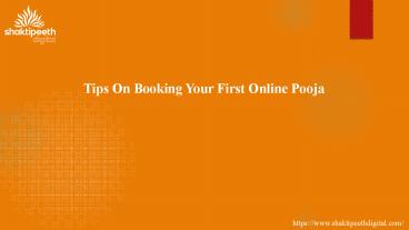 Tips On Booking Your First Online Pooja
