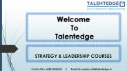 Strategy and Leadership Online Course