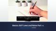 Basics: GST Laws and Rules Part -1 PowerPoint PPT Presentation
