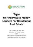 Tips to Find Private Money Lenders For Residential Real Estate PowerPoint PPT Presentation