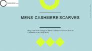 Men's Cashmere Scarves | Cashmere.com