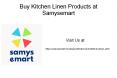 Buy Kitchen Linen Set Products at Samysemart