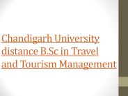 DISTANCE B.SC IN TRAVEL AND TOURISM MANAGEMENT