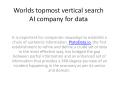 Worlds topmost vertical search AI company for data PowerPoint PPT Presentation
