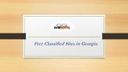 Free Classified Sites in Georgia