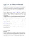Best Game Development software & Top Gaming Trends in 2020 PowerPoint PPT Presentation