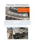 5 Advantages of Metal Decking Sheets - Bansal Roofing PowerPoint PPT Presentation
