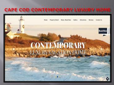 Cape Cod Contemporary Luxury Home