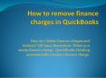 How Do I Enter a Finance Charge in QuickBooks PowerPoint PPT Presentation