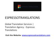 Legal Translation Services