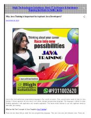 Advanced Java Training Institute in Delhi-Certified Java Training Center