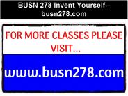 BUSN 278 Invent Yourself--busn278.com