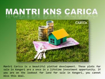 Mantri KNS Carica