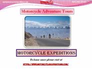 Top Motorcycle Adventure Tours