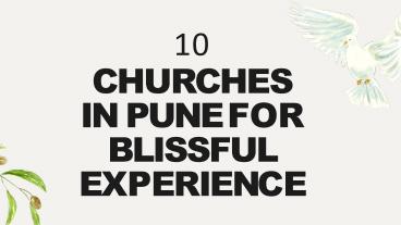 10 CHURCHES IN PUNE FOR BLISSFUL EXPERIENCE