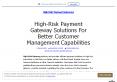 High-Risk Payment Gateway Solutions PowerPoint PPT Presentation