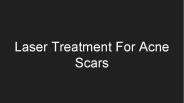 Laser Treatment for Acne Scars