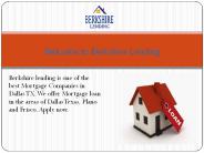 Manufactured Home Loans in Dallas Texas