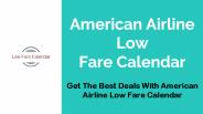 American Airline Low Fare Calendar (1)