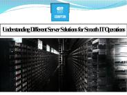 Understanding Different Server Solutions for Smooth IT Operations