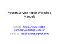 Neuson Service Repair Workshop Manuals PowerPoint PPT Presentation